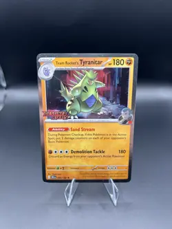 Team Rockets Tyranitar Promo Card Destined Rivals Series 096/182 NM Condition - Image 1