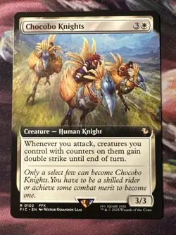 Chocobo Knights - Borderless - Final Fantasy #102 Rare, NM, MTG - Image 1