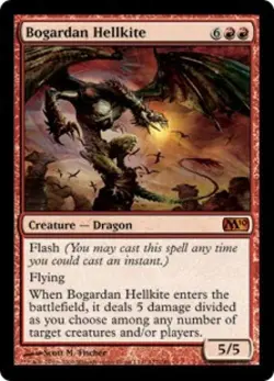 Bogardan Hellkite -Foil Medium Play MTG Magic 2010 Core Set - Image 1