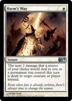 Harm's Way -Foil Medium Play MTG Magic 2010 Core Set - Image 1