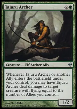 Tajuru Archer -Foil Medium Play MTG Zendikar - Image 1