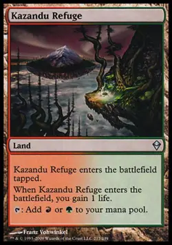 Kazandu Refuge -Foil Medium Play MTG Zendikar - Image 1