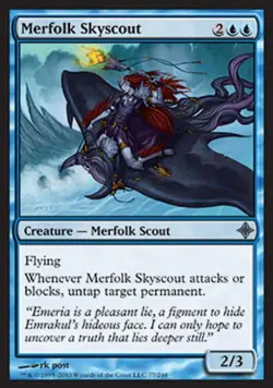 Merfolk Skyscout -Foil Medium Play MTG Rise of the Eldrazi - Image 1