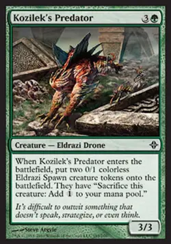 Kozilek's Predator -Foil Medium Play MTG Rise of the Eldrazi - Image 1