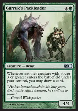 Garruk's Packleader -Foil Medium Play MTG Magic 2011 Core Set - Image 1
