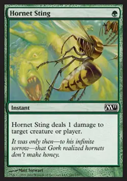 Hornet Sting -Foil Medium Play MTG Magic 2011 Core Set - Image 1