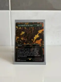 MTG Last March of the Ents Borderless Foil LOTR Tales of Middle-earth NM - Image 1