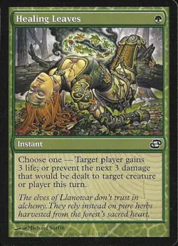 Healing Leaves -Foil Medium Play MTG Planar Chaos - Image 1