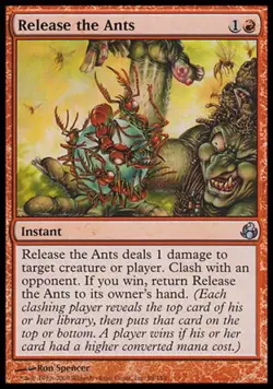 Release the Ants -Foil Medium Play MTG Morningtide - Image 1