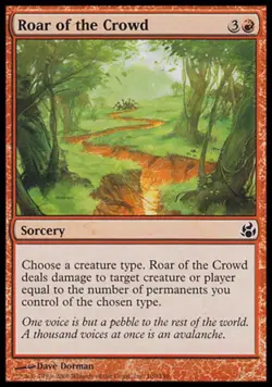 Roar of the Crowd -Foil Medium Play MTG Morningtide - Image 1