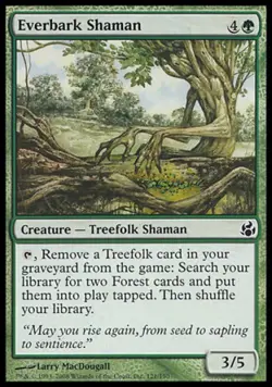 Everbark Shaman -Foil Medium Play MTG Morningtide - Image 1