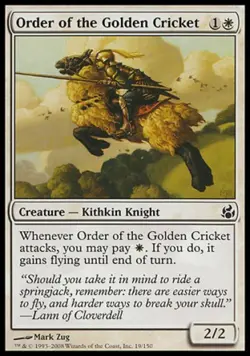 Order of the Golden Cricket -Foil Medium Play MTG Morningtide - Image 1