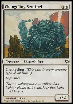 Changeling Sentinel -Foil Medium Play MTG Morningtide - Image 1