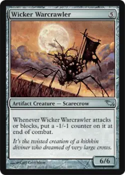 Wicker Warcrawler -Foil Medium Play MTG Shadowmoor - Image 1