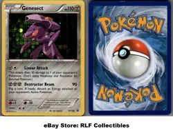 2016 Pokemon, XY Promos, #XY196 Genesect, Holo Black Star Promo - Image 1