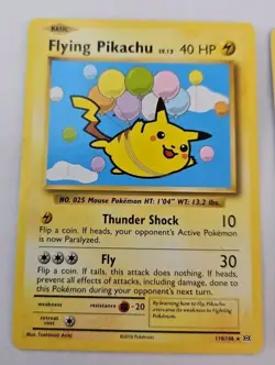 Pokemon Cards Flying Pikachu 110 / 108 & Charmander 18/147 2016 & 2017 VGC - Image 2