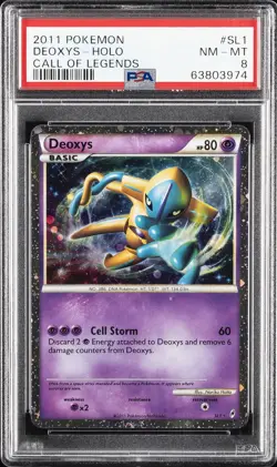 2011 POKEMON CALL OF LEGENDS #SL1 DEOXYS-HOLO PSA 8 - Image 1