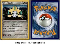 2016 Pokemon, XY Promos, #XY195 Jirachi, Holo Black Star Promo - Image 1