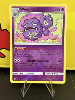 Pokemon TCG - Weezing 74/214 - Unbroken Bonds - Reverse Holo Rare - LP/MINT - Image 1