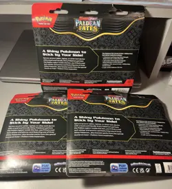 Pokemon TCG: Paldean Fates Sticker Collection Full Set Of 3 (9 Packs Total) - Image 2
