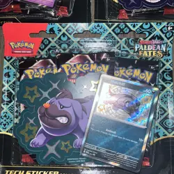 Pokemon SV4.5 Paldean Fates Tech Sticker Collection SET of 3 SEALED! - Image 4