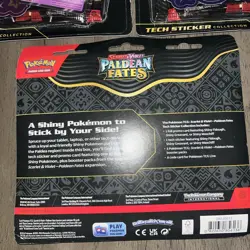 Pokemon SV4.5 Paldean Fates Tech Sticker Collection SET of 3 SEALED! - Image 5