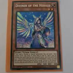 1x 🔥DIVINER OF THE HERALD Prismatic 1st EDT MP22-EN056 SECRET RARE YuGiOh M/NM - Image 1