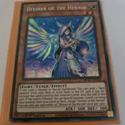 1x 🔥DIVINER OF THE HERALD Prismatic 1st EDT MP22-EN056 SECRET RARE YuGiOh M/NM - Image 2