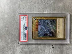 Yugioh Card Blue Eyes White Dragon Gold Secret PSA 9, D.S.O.D Movie MVP1-ENGV4 - Image 1
