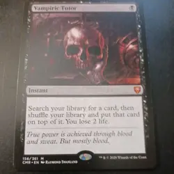 Mtg Vampiric Tutor NM/M (156) Commander Legends Regular Rare Black Magic Card - Image 1