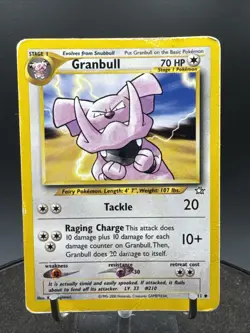 Pokemon TCG Granbull Neo Genesis 37 Regular Uncommon HP Collectible Card - Image 2