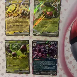 Pokemon TCG Destined Rivals Ex Bundle Double Rare Holo Cards - Image 1