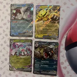 Pokemon TCG Destined Rivals Ex Bundle Double Rare Holo Cards - Image 1