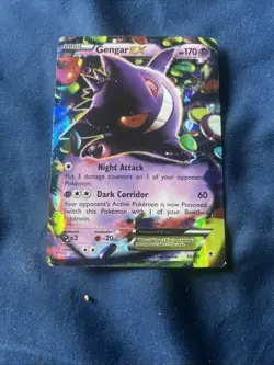 Gengar EX - 34/119 - Pokemon Phantom Forces XY Ultra Rare Card LP - Image 1