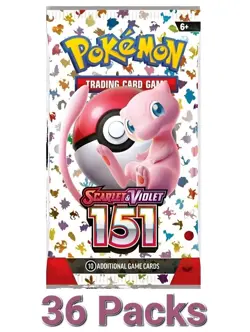 36x POKEMON 151 Sealed BOOSTER PACKS (10 Pokemon Cards Per Pack) Not weighted - Image 1