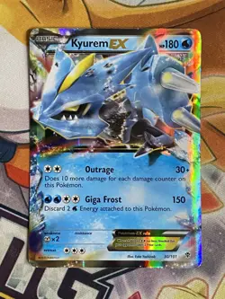 Pokemon TCG Card - Kyurem EX 30/101 Ultra Rare - 2013 Pokemon Plasma Blast MP - Image 1