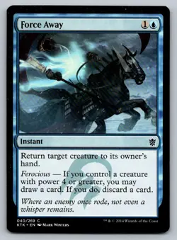 Force Away Magic The Gathering Kahns of Tarkir 2014 MTG Card FREE SHIPPING ! - Image 1