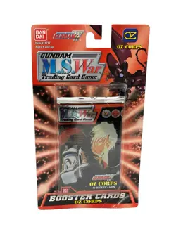 Gundam MS War OZ Corps Wing Team Trading Card Factory Sealed Booster Pack (3) - Image 3