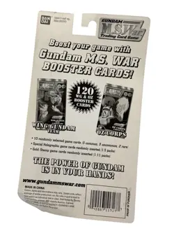 Gundam MS War OZ Corps Wing Team Trading Card Factory Sealed Booster Pack (3) - Image 5
