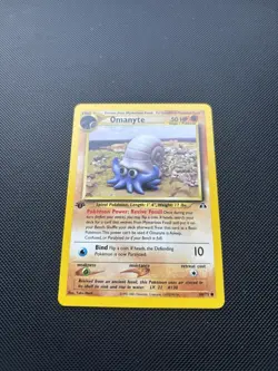 Pokemon Card 1st Edition Neo Discovery Omanyte 60/75 WOTC - Image 3
