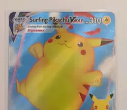 Surfing Pikachu Vmax V 009/025 Holo Rare Celebrations Pokemon Card - Image 3