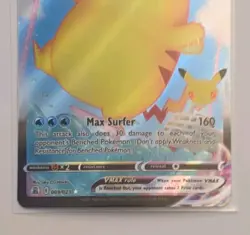 Surfing Pikachu Vmax V 009/025 Holo Rare Celebrations Pokemon Card - Image 4