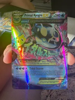 Pokemon Card Primal Kyogre Ex 55/160 XY Primal Clash Holo Ultra Rare - Image 1