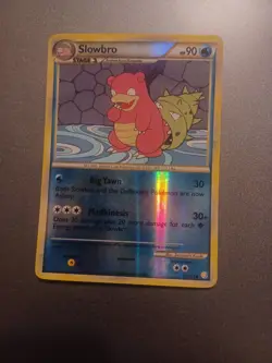 Slowbro 52/123 HeartGold & SoulSilver Reverse Holo Pokemon Card - Image 1