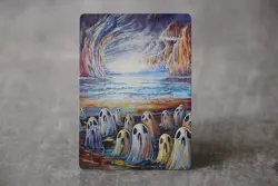 Ghost Cursed Undergrond Sea | Satirical Fan Art Dual land MTG, Not Real Card - Image 1