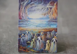 Ghost Cursed Undergrond Sea | Satirical Fan Art Dual land MTG, Not Real Card - Image 2