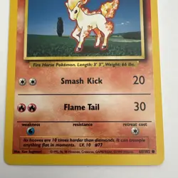 Pokemon TCG Ponyta Base Set, Unlimited Common Card 60/102 - Image 5