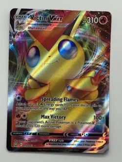 Pokemon TCG Victini Vmax 022/163 Ultra Rare Holo MP Card SEE PICS Battle Styles - Image 1