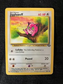 Jigglypuff Lullaby/Pound 60 HP Pokemon Jungle TCG Card 54/64 - Image 1