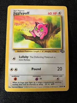 Jigglypuff Lullaby/Pound 60 HP Pokemon Jungle TCG Card 54/64 - Image 2